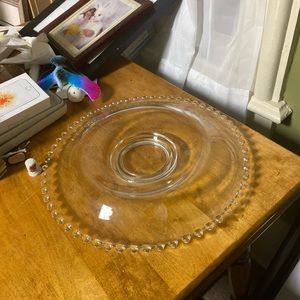 Vintage Imperial Candlewick  Chip Console Plate